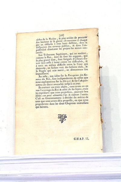 Idées d'un Citoyen sur l'Administration des Finances du Roi.
