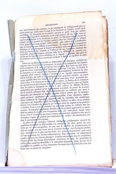 Extrait du Dictionnaire Encyclopédique des Sciences Médicales.