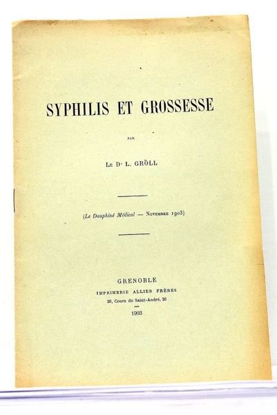 Syphilis et Grossesse.