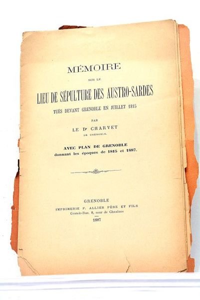 Mémoire sur le Lieu de Sépulture des Austro-Sardes tués devant …