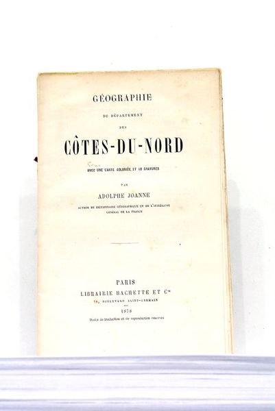 Géographie du Département des Côtes-du-Nord avec une carte colorié et …