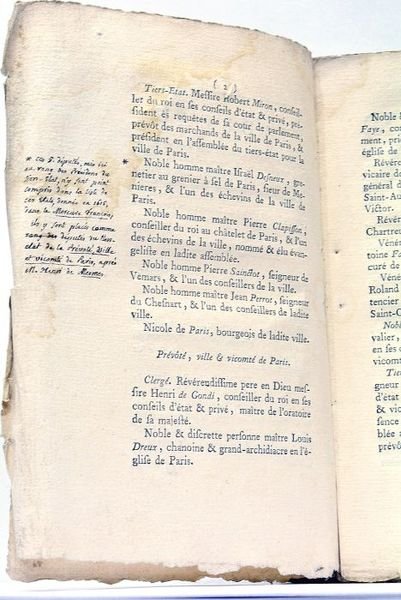 TABLEAU des Etats-Généraux tenus à Paris en 1614. Avec le …