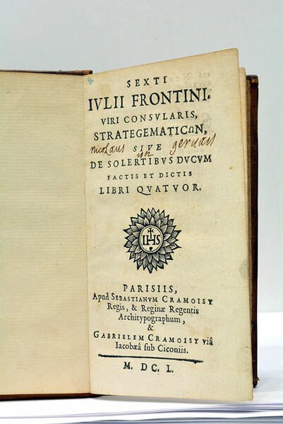 Strategematicon, sive de Solertibus Ducum factis et dictis Libri Quatuor.