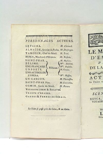 Le Marchand d’Esclaves, Parodie de la Caravanne, en deux actes, …