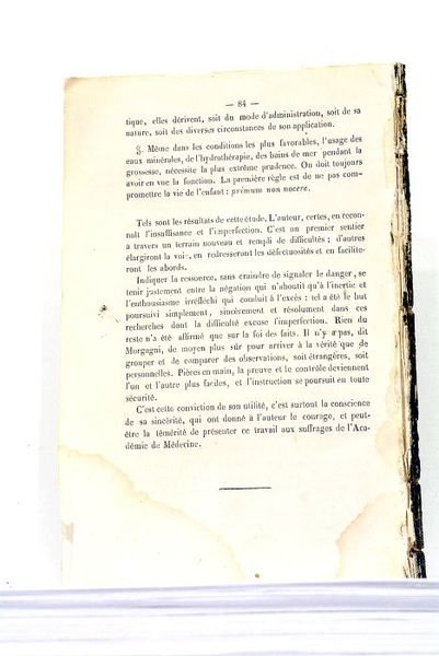Des Indications et des Contre-Indications des Eaux-Minérales, de l'Hydrothérapie et …