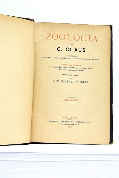 Zoología. Obra Illustrada con unas 1200 figuras trazadas por el …