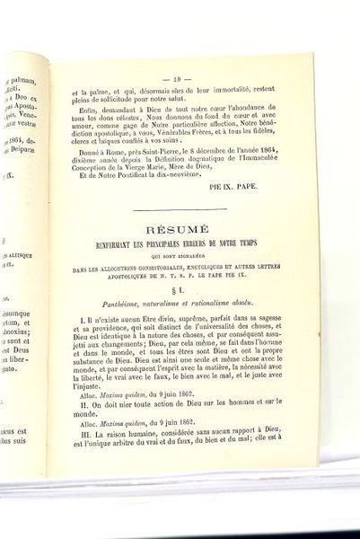 LETTRE Encyclique de Notre Très Saint Père Le Pape Pie …