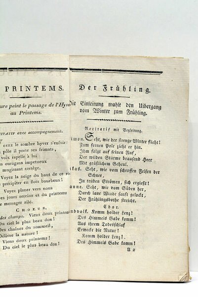 Les Saisons, mises en musique par Joseph Haydn.