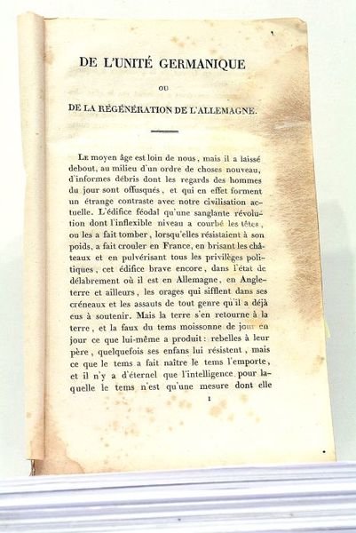 De l'Unité Germanique ou de la Régénération de l'Allemagne par …