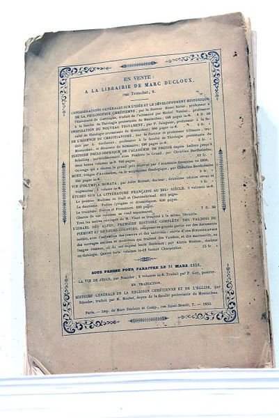 Avant le Christianisme ou Histoire des Doctrines religieuses et philosophiques …