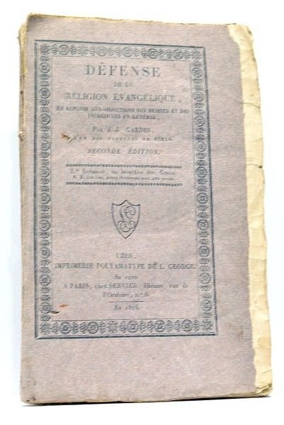 Défense de la Religion Réformée, offerte aux Chrétiens Evangéliques. Seconde …