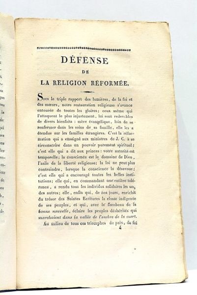 Défense de la Religion Réformée, offerte aux Chrétiens Evangéliques. Seconde …