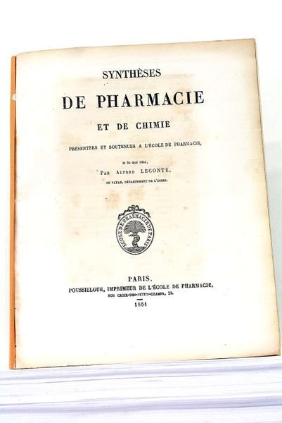 Synthèses de Pharmacie et de Chimie présentées et soutenues à …