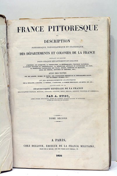 France Pittoresque ou description pittoresque, topographique et statistique des Départements …