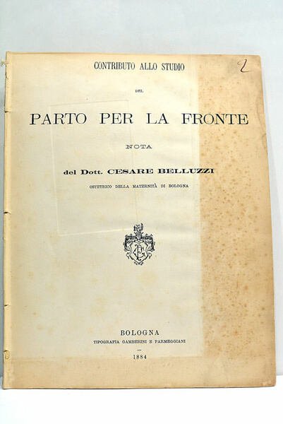 Contributo allo studio del Parto per la Fronte.