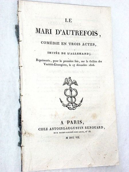 Le Mari d'autrefois, comédie en trois actes, imitée de l'allemand; …