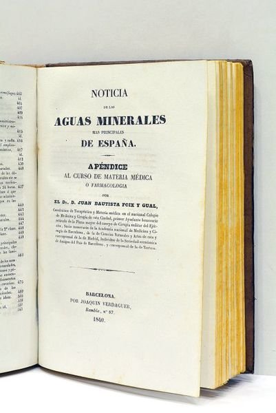 Noticia de las aguas minerales mas principales de España. Apéndice …