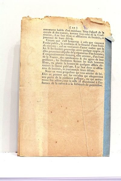 Rapport sur les Sociétés Populaires, fait au nom de l'ancien …