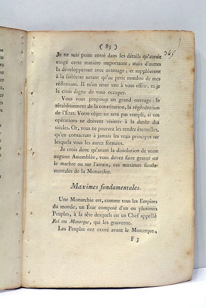 DISCOURS à la Nation sur les principaux objets dont elle …