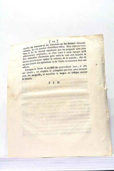 Essai de description clinique de la Fièvre Putride, désignée récemment …