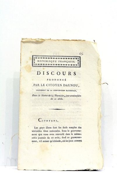 Discours prononcé dans la séance du 23 Thermidor, jour anniversaire …