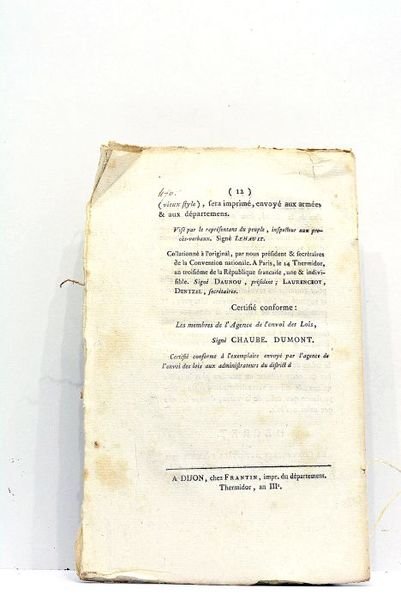 Discours prononcé dans la séance du 23 Thermidor, jour anniversaire …