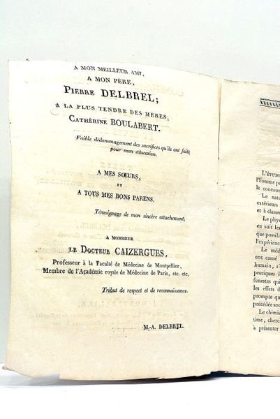 Quelques considérations générales sur les Poisons et leurs effets.