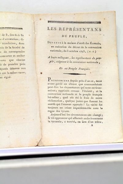 REPRÉSENTANTS (Les) du Peuple, détenus à la maison d'arrêt des …