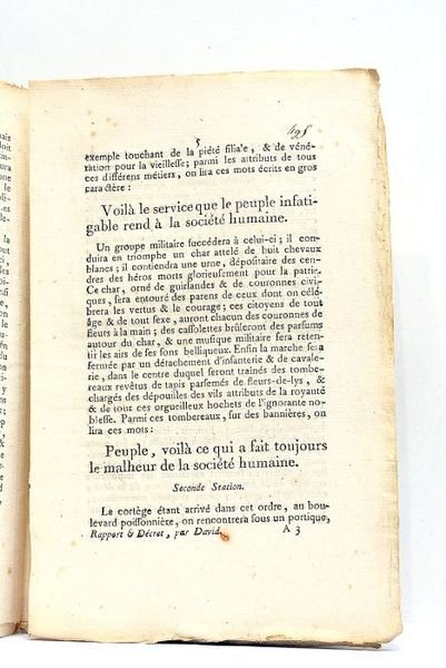 Rapport et décret sur la fête de la Réunion républicaine …