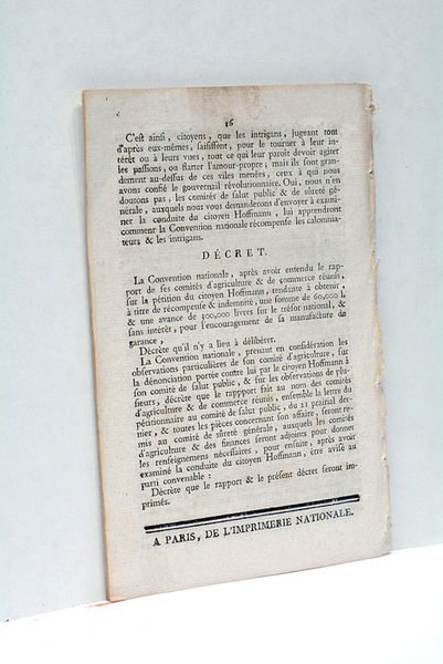 Rapport fait au nom des Comités de Commerce et d'Agriculture.