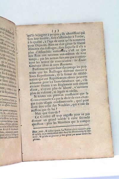RÉFLEXIONS SUR LES LONGUES ET UTILES OPÉRATIONS DES NOTABLES.