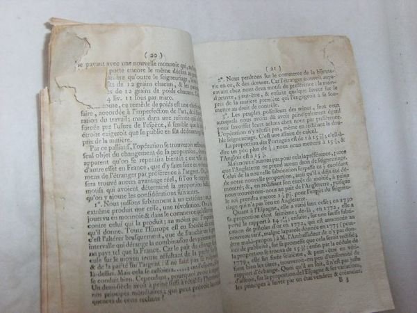 Premier Rapport fait au nom du Comité des Monnoies.