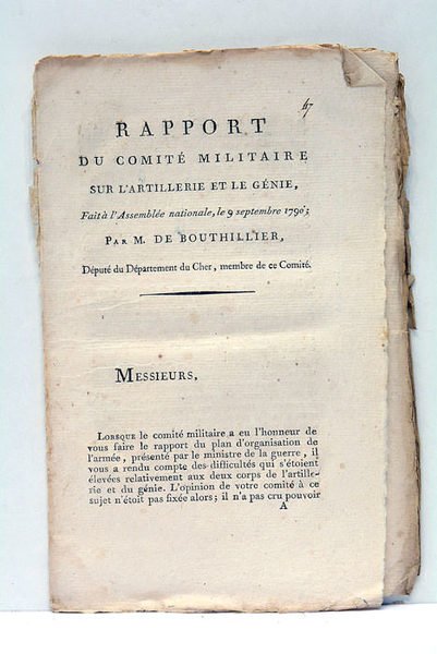 Rapport du Comité Militaire sur l'Artillerie et le Génie, fait …