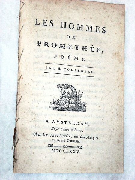 Les Hommes de Promethée, poëme.