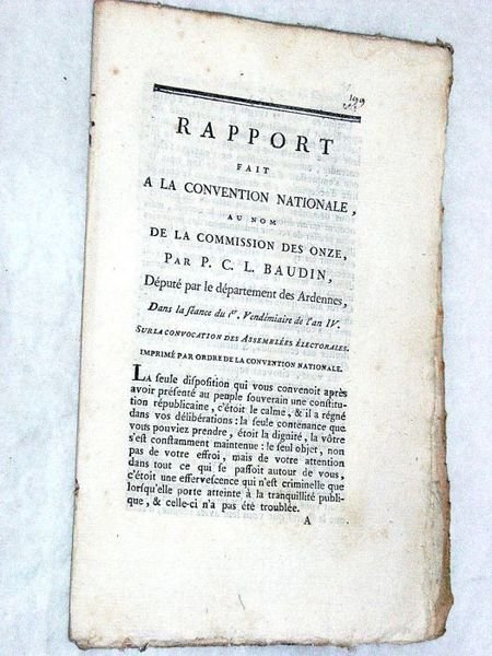 Rapport fait à la Convention Nationale, au nom de la …