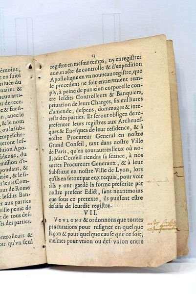 EDICT du Roy portant création en Tiltre d'Office formé, de …