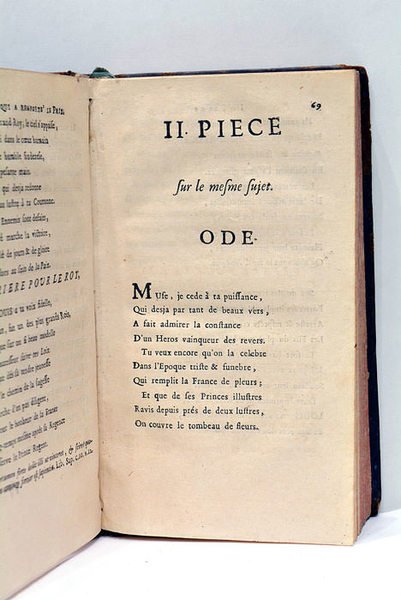 RECUEIL de plusieurs pièces d'éloquence et de poësie présentées à …