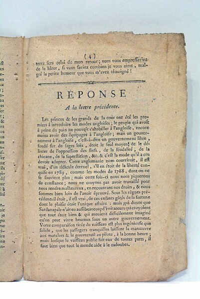 Lettre au Peuple françois.