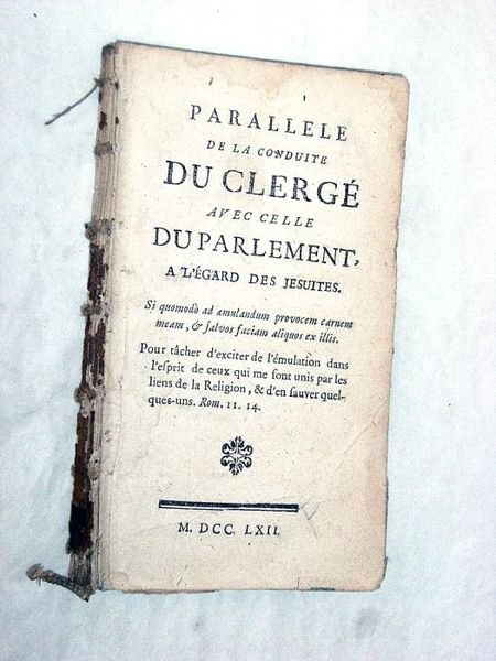 PARALLÈLE de la Conduite du Clergé avec celle du Parlement, …