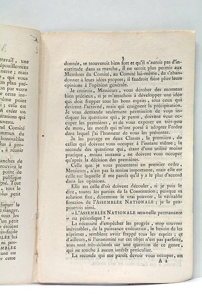 Motion à la séance du 14 août 1789.