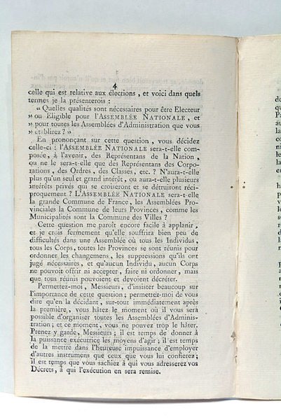 Motion à la séance du 14 août 1789.