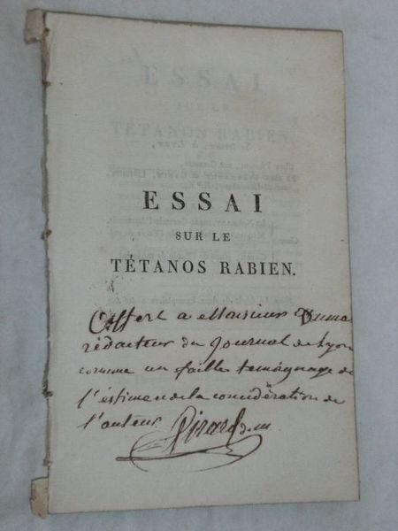 Essai sur le Tétanos Rabien, ou recherches et réflexions sur …