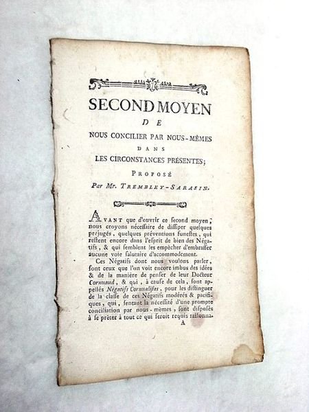 Second moyen de nous concilier par nous-mêmes dans les circonstances …