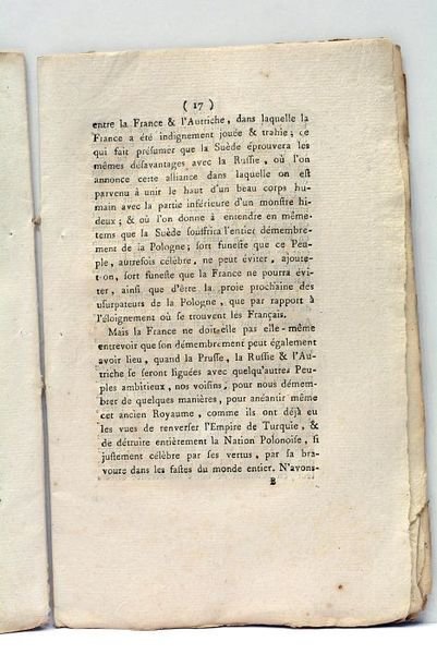 Lettre à M. Herault, député à la première législature françoise, …