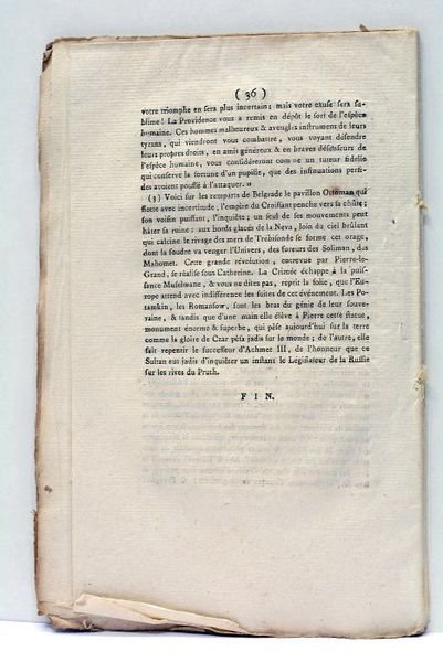 Lettre à M. Herault, député à la première législature françoise, …