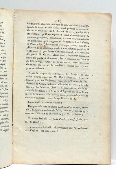 ACADÉMIE DES SCIENCES, ARTS ET BELLES-LETTRES DE LA VILLE DE …