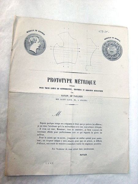 Prototype métrique disposé pour toute espèce de conformation, grandeur et … | Immagine Gallery 1