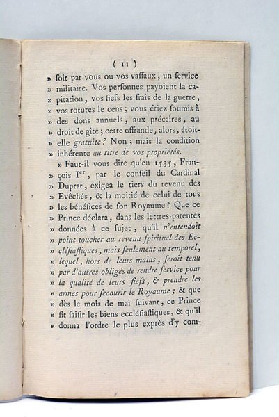 VOEU (Le) d'un patriote, chevalier de Saint-Louis, colonel d'infanterie.