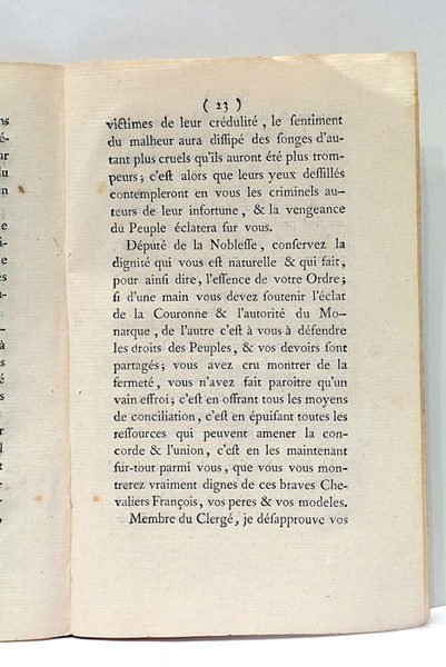 LETTRE à chacun de MM. Les députés composant les États-Généraux, …