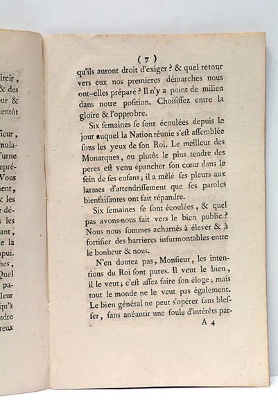 LETTRE à chacun de MM. Les députés composant les États-Généraux, …